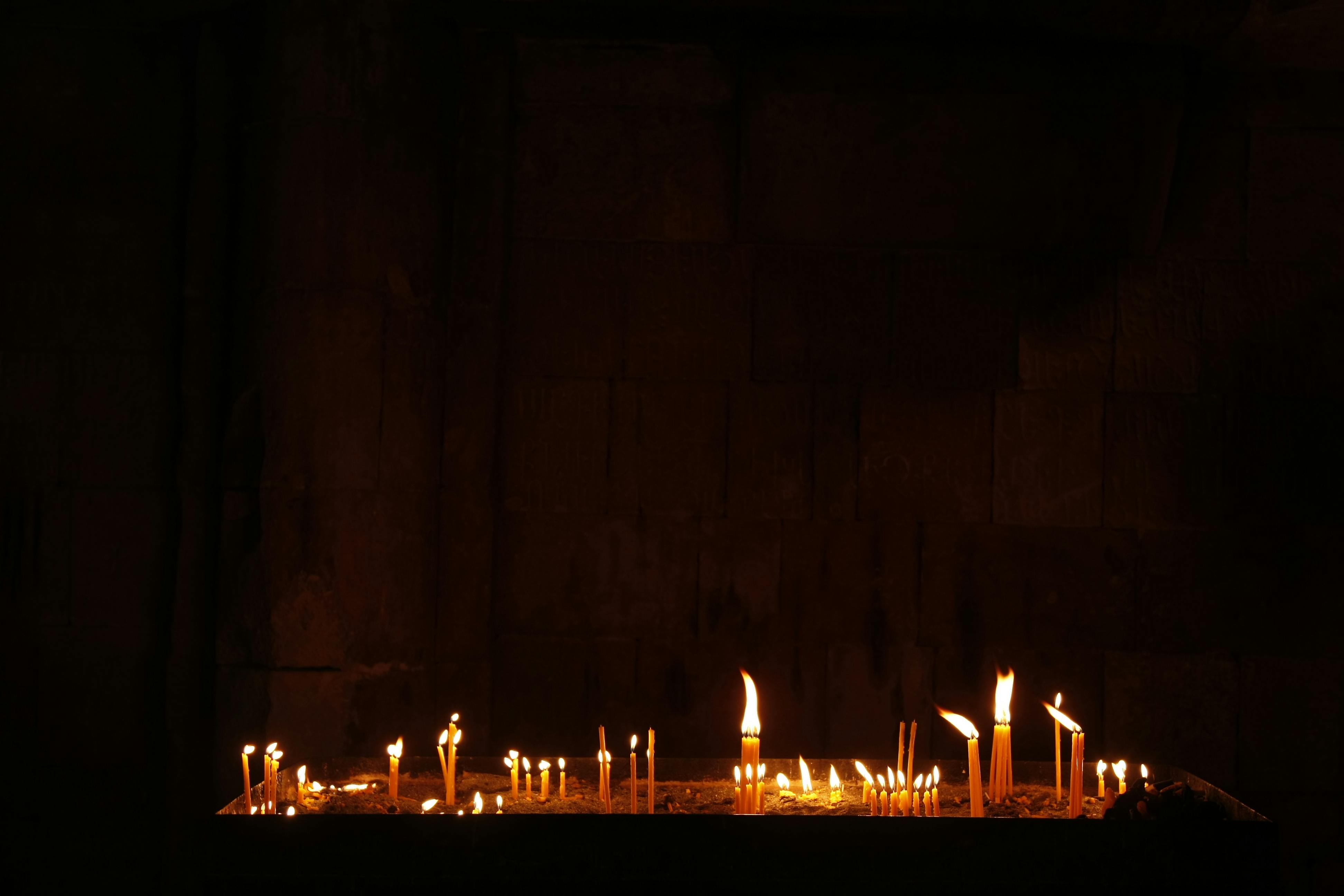 Free stock photo of armenian Church, candles, Candles burning