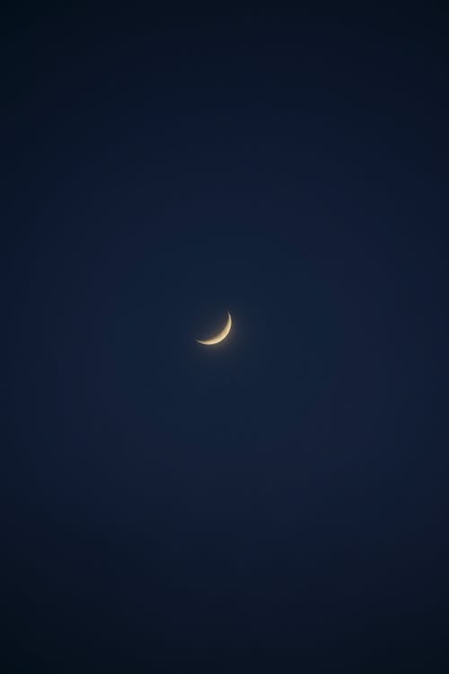 Free Crescent Moon in the Sky Stock Photo