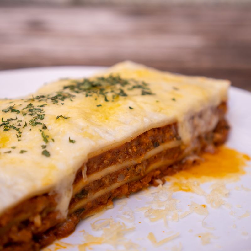 Lasagna Bolognese with Béchamel