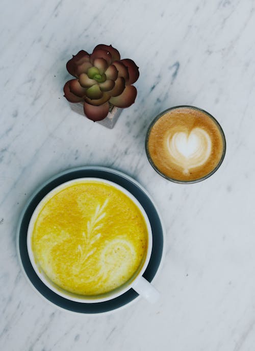 Základová fotografie zdarma na téma caffè latte, caffè latte art, káva