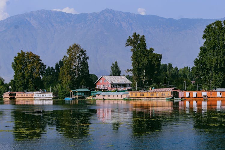 Houseboats On Dal Lake