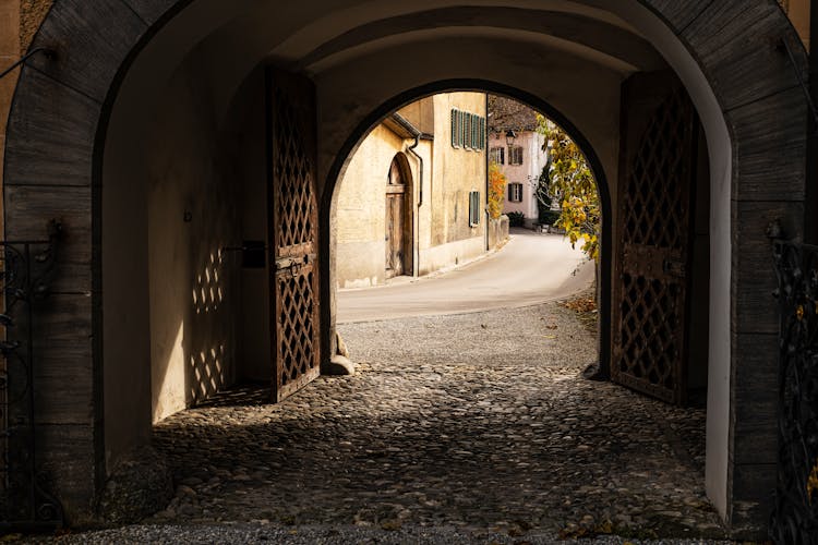 Arched Passage On A Streetside 