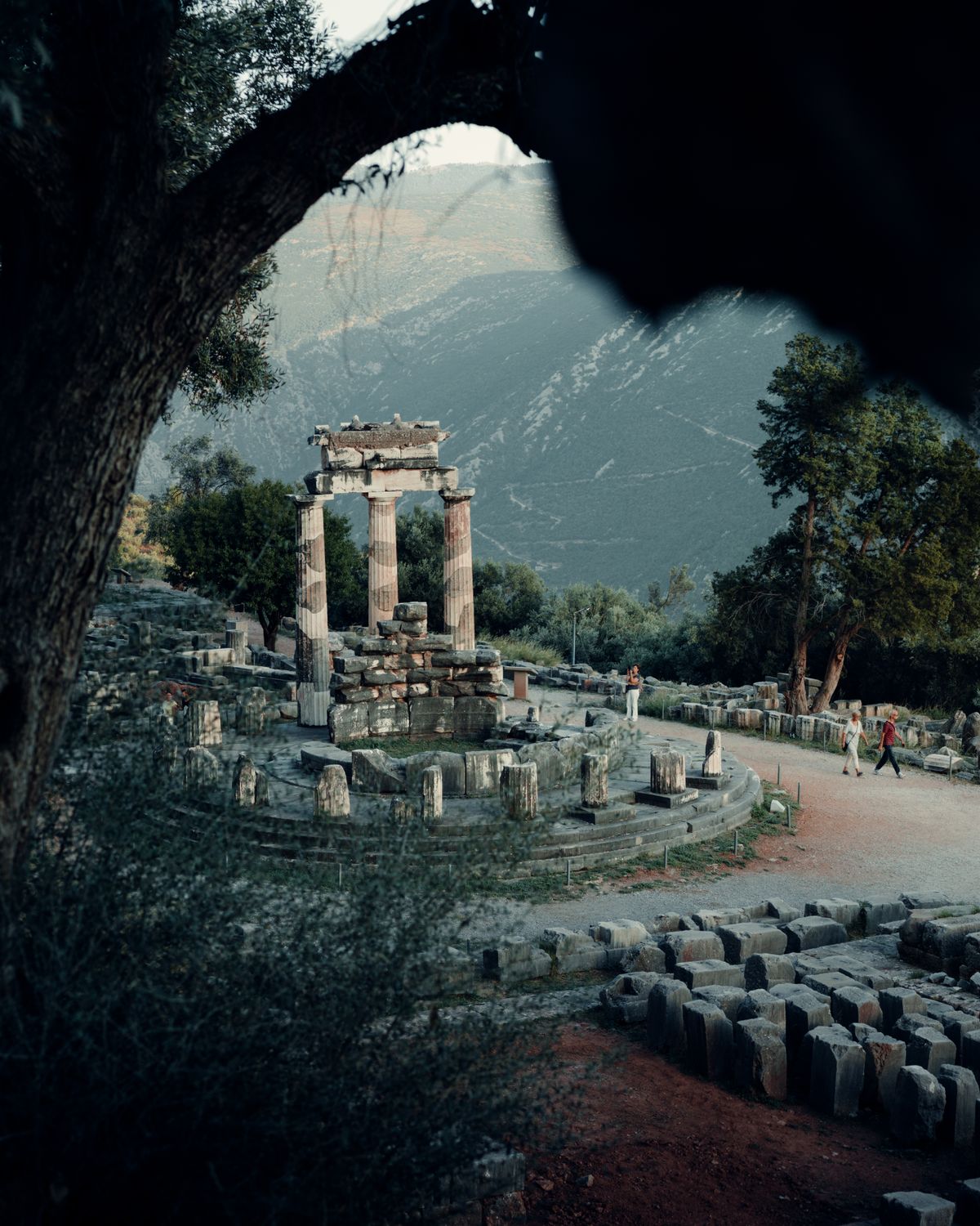 Delphi Aerial Aerial View of the Tholos of Delphi · Free Stock Photo