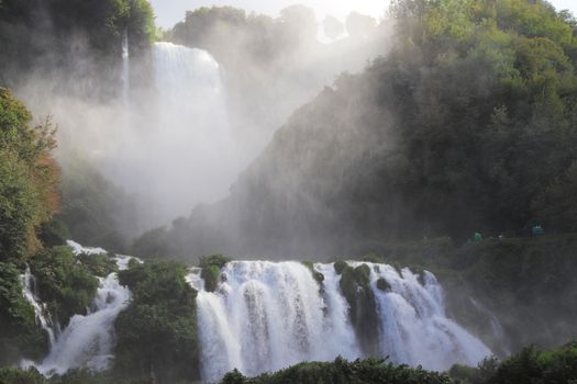 Beautiful Scenery of Cascate Delle Marmore in Italy