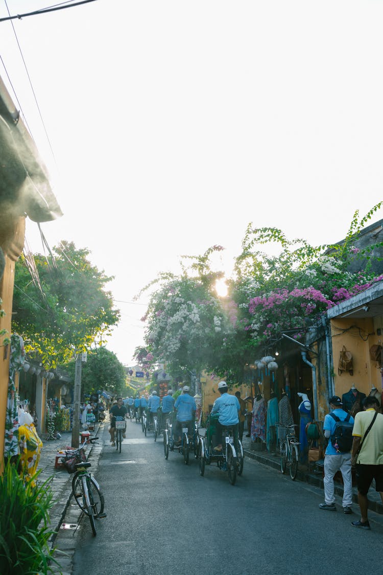 Men Driving Rickshaws