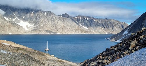Scenic Panorama of a Fjord in Greenland