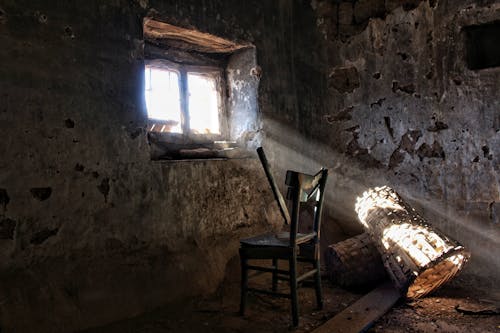 Sunlight through the Window of an Abandoned Building