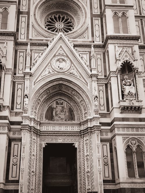 無料 イタリア, グレースケール, フィレンツェ大聖堂の無料の写真素材 写真素材