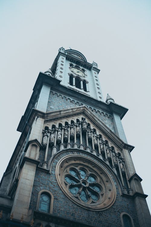 Free Low Angle Shot of the Our Lady of Consolation Parish in Sao Paulo Stock Photo