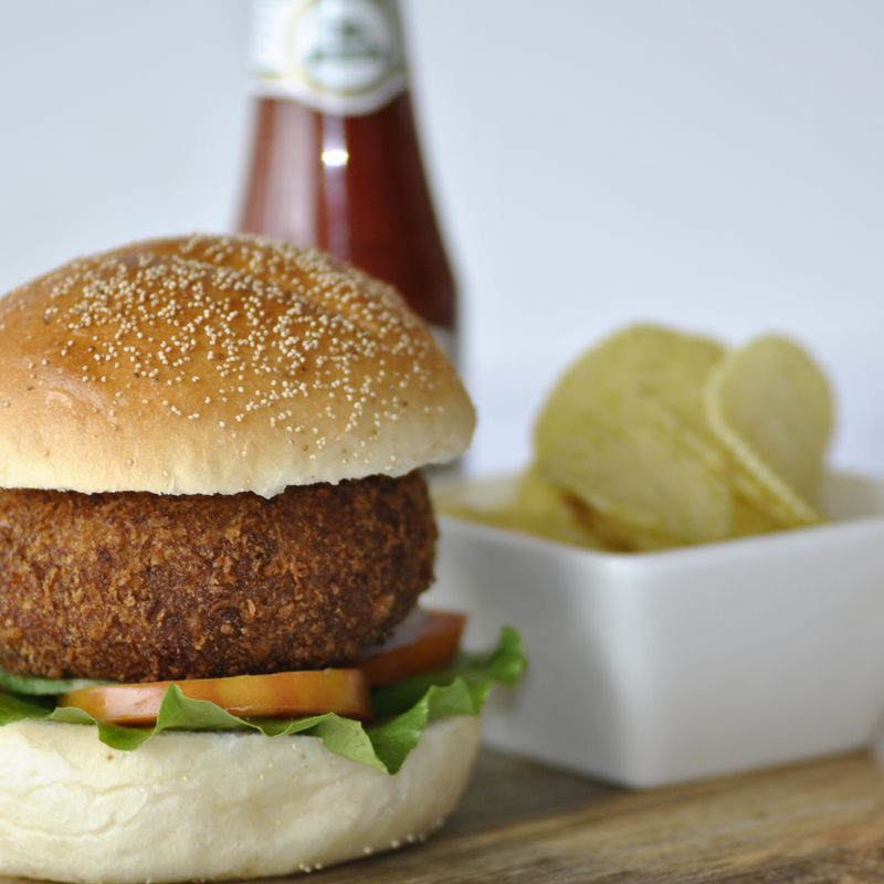 Peruvian Quinoa Burgers with Aji Amarillo Sauce