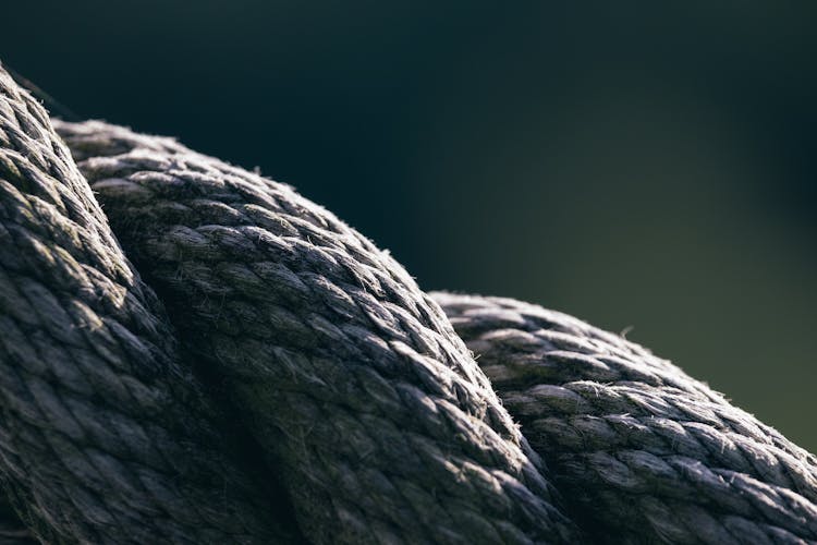 Gray Rope In Macro Photography