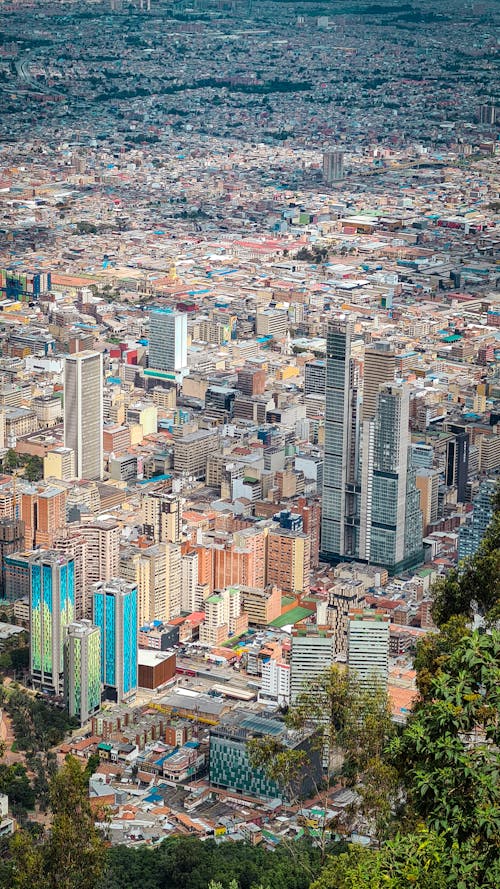 Panorama of Bogota in Sunlight 