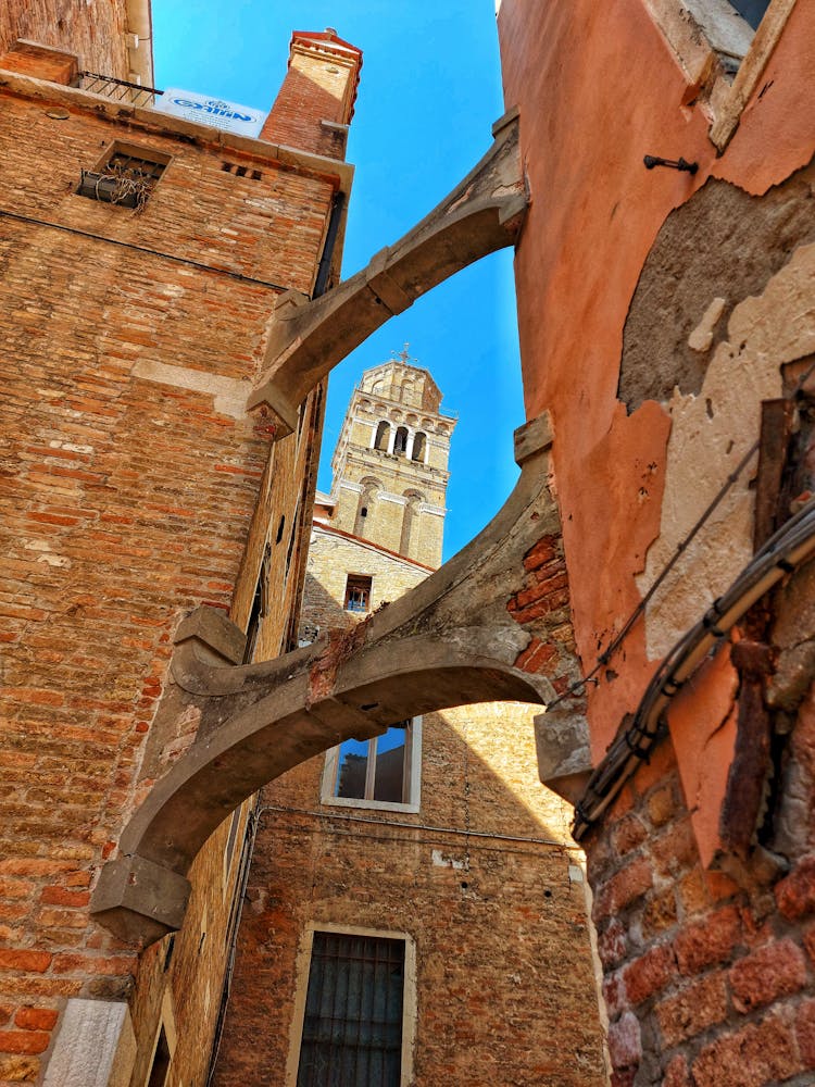 Old Building In A Town