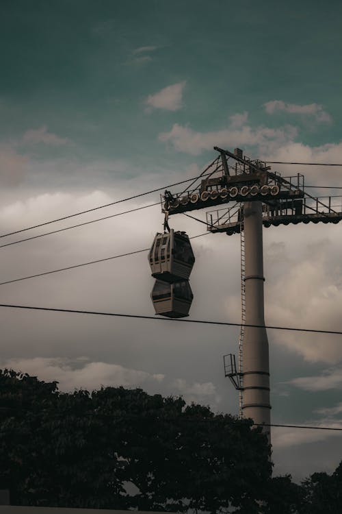 Free Black Cable Car Under Blue Sky Stock Photo