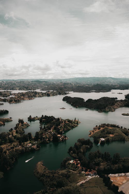 Gratis lagerfoto af droneoptagelse, landskab, lodret skud