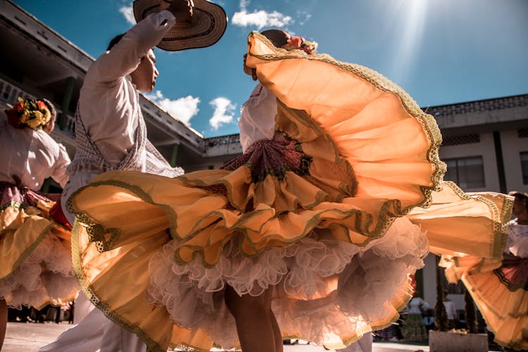 People Dancing In A City