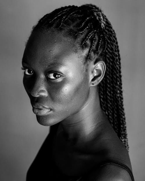 Woman with Braided Hair