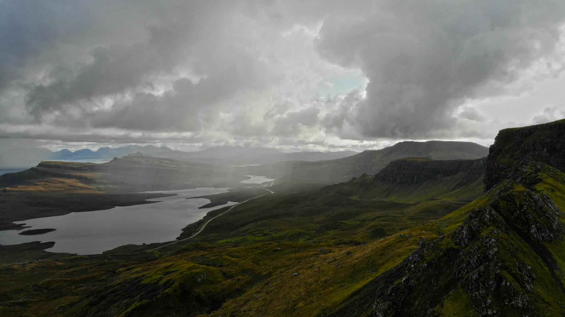 Panoramic View of the Isle of Skye in Scotland