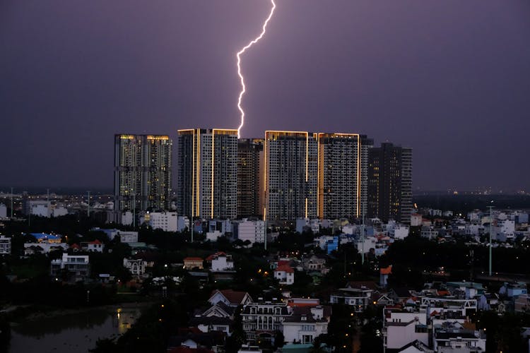 Photo Of A Lightning Strike