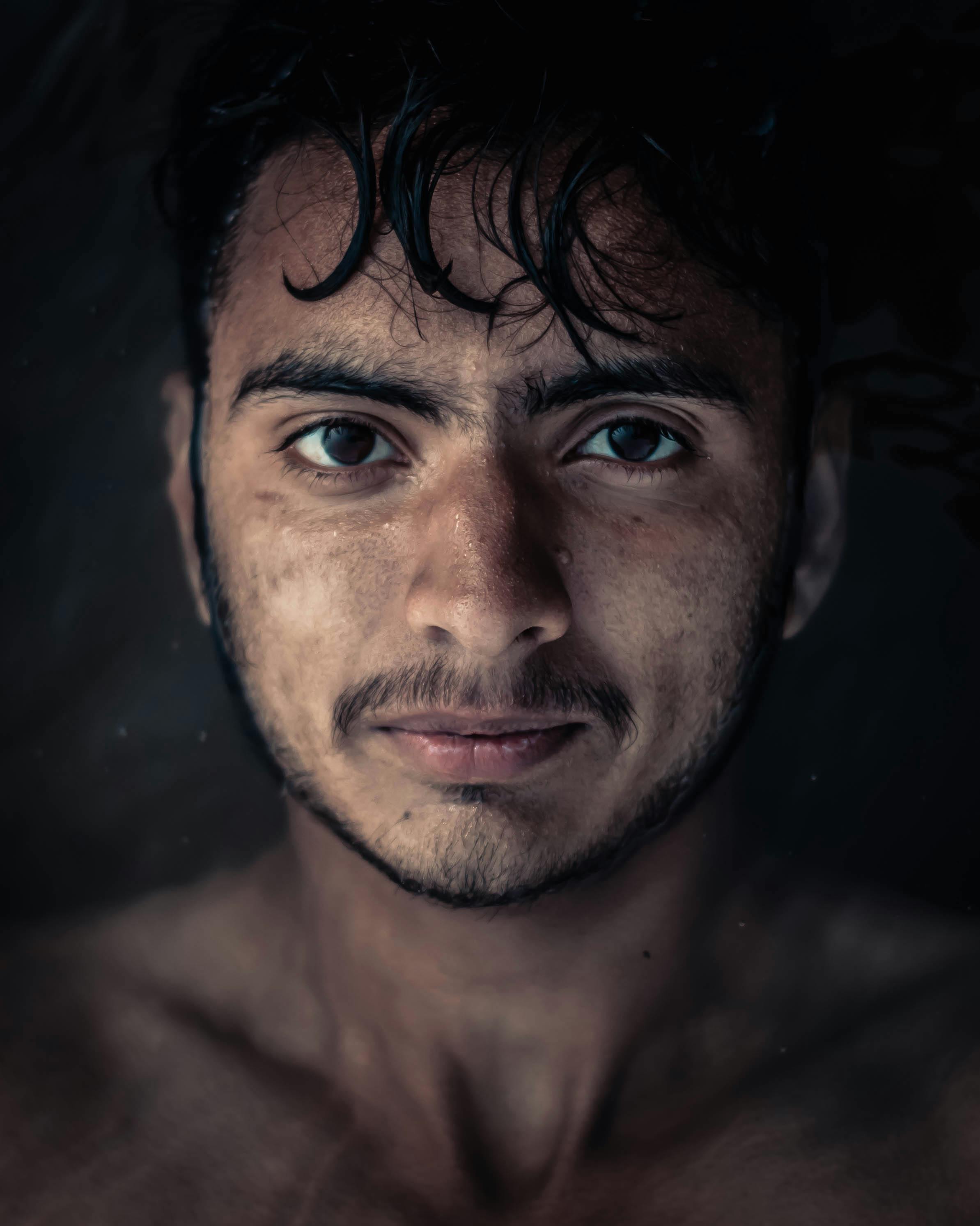 Close Up Photography of Man's Face · Free Stock Photo