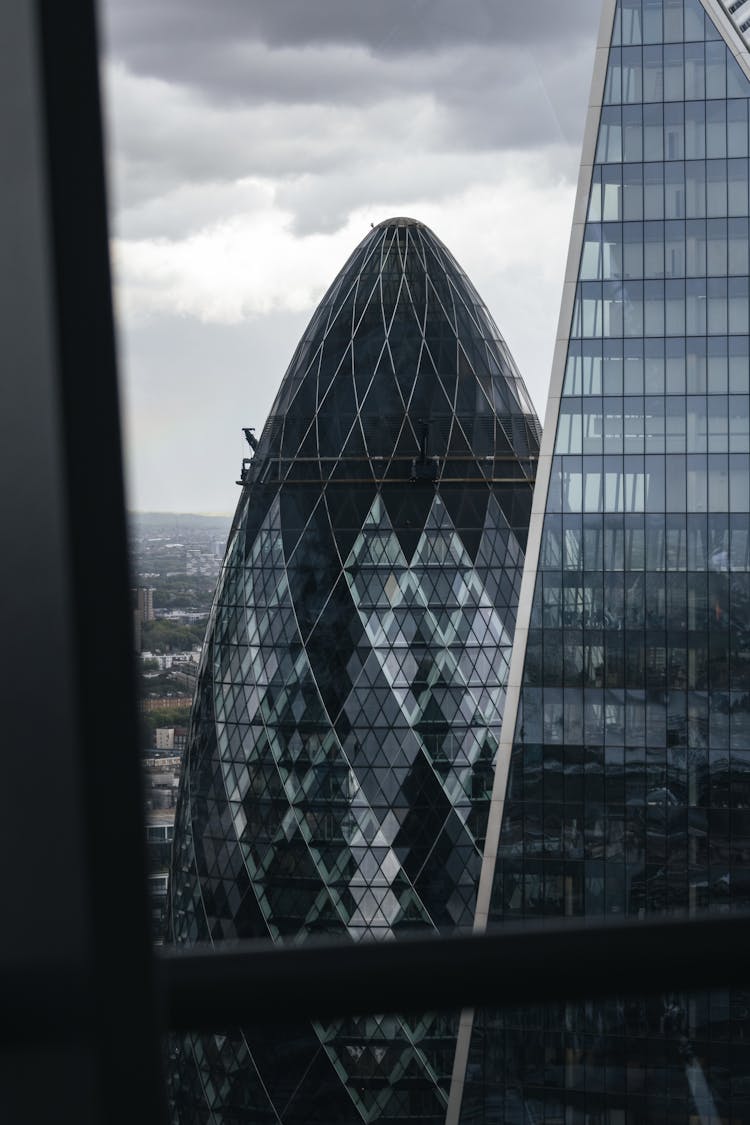 30 St Mary Axe Building In London, England