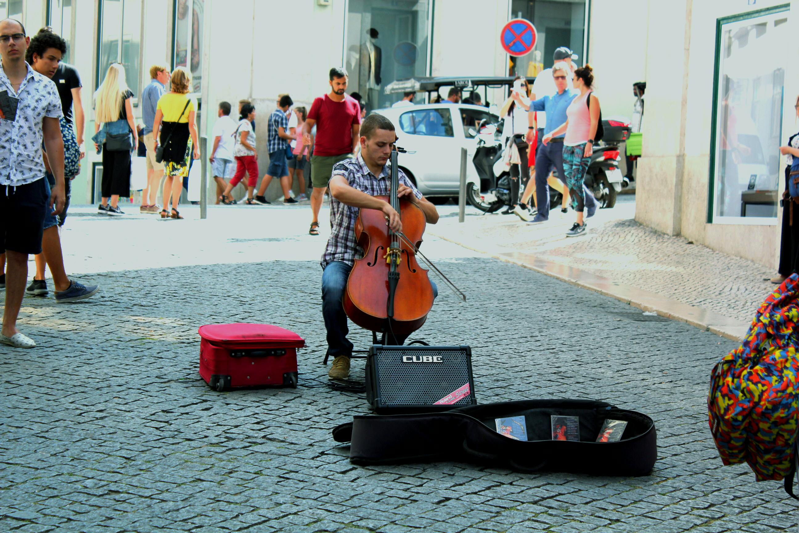 Free stock photo of #city #music #people #lisbon #street