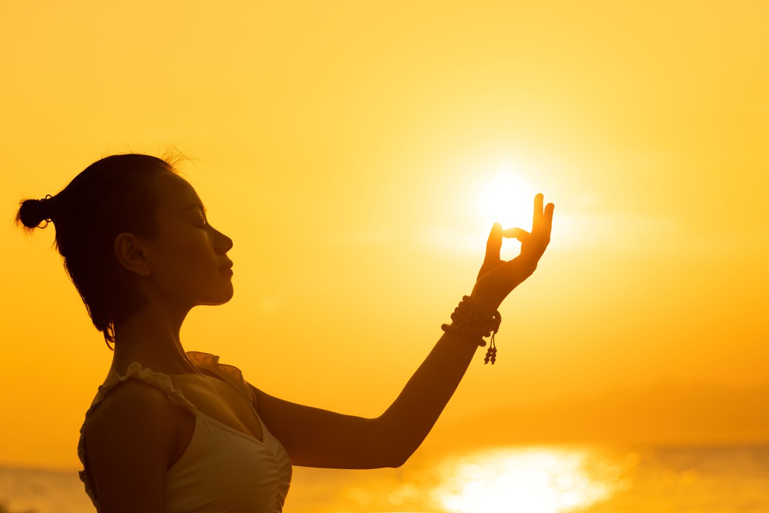 Meditación al amanecer
