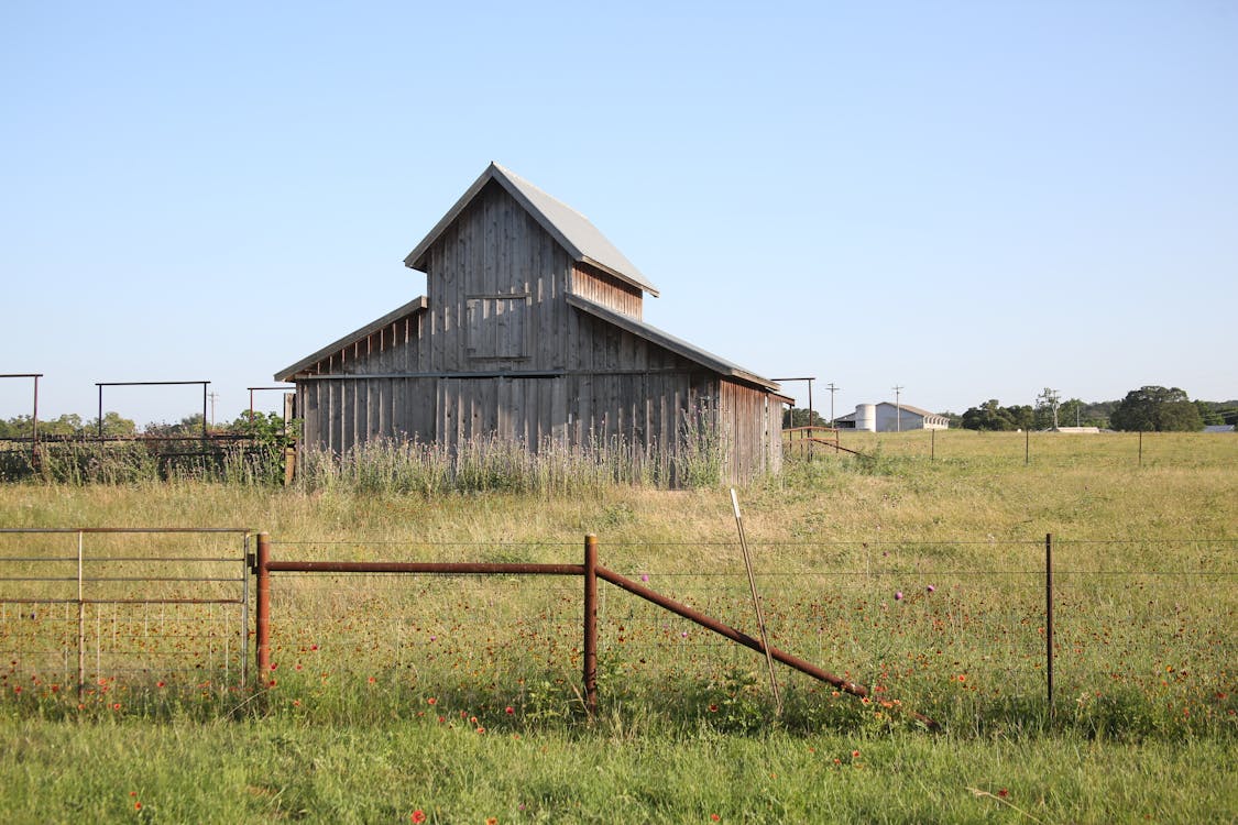 Foto stok gratis bidang, lumbung, pedesaan