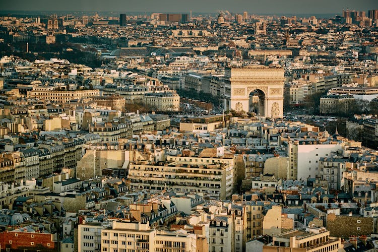 Aerial Photography Of City Buildings In Paris, France