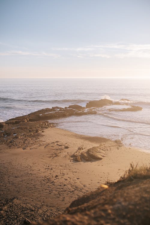 Gratis lagerfoto af bølger, brunt sand, californien kyst