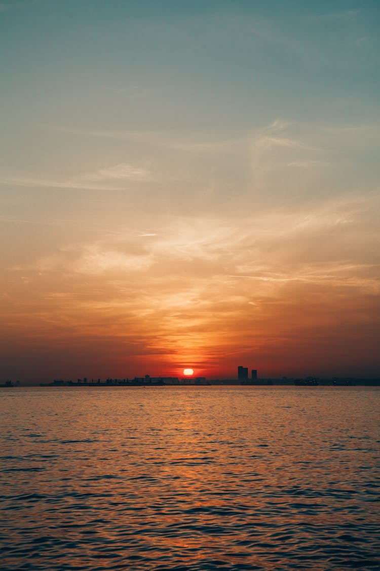 Sea Landscape At Sunset