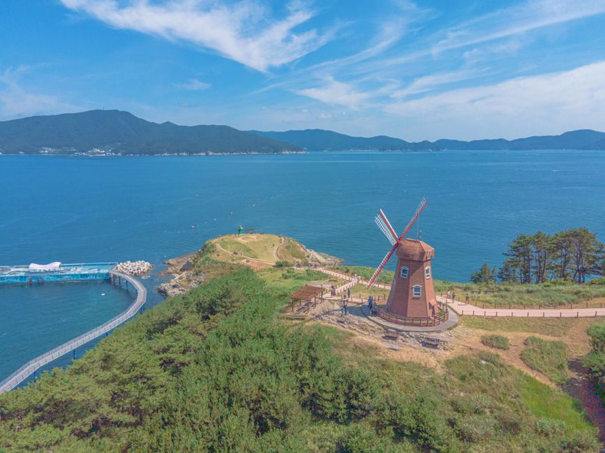 거제도 해안 풍경 — 정글돔 인근 주변 관광지 전경