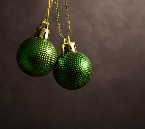 Close Up Shot of a Christmas Balls