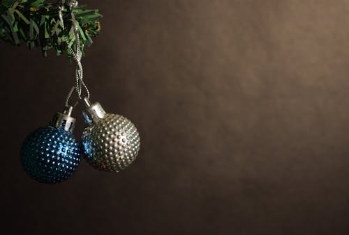 Foto profissional grátis de bolas de Natal, decoração, fechar-se