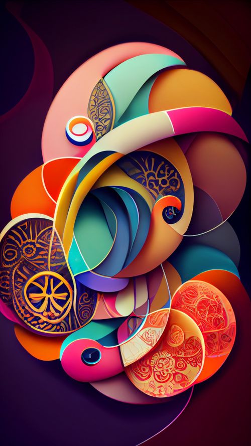 Free Circles with intricate details Stock Photo