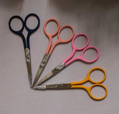 A Scissors on Gray Surface