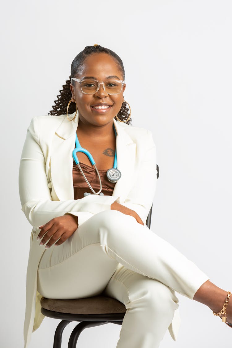 Female Doctor In White Blazer