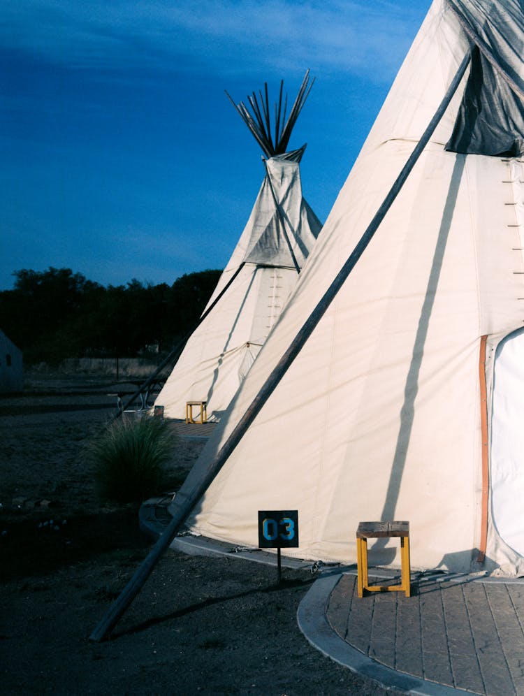 Traditional Tipi On A Field