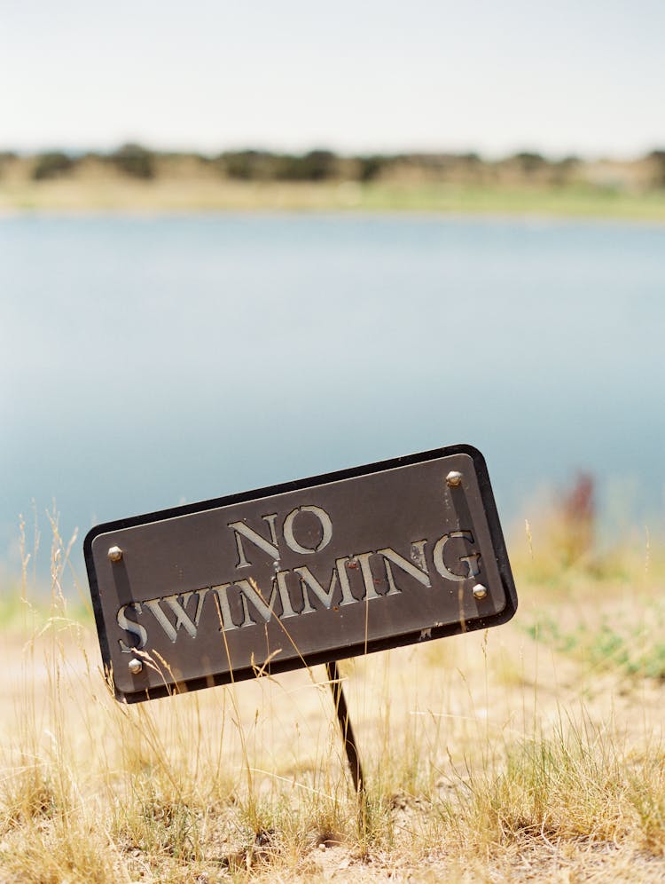 A No Swimming Sign