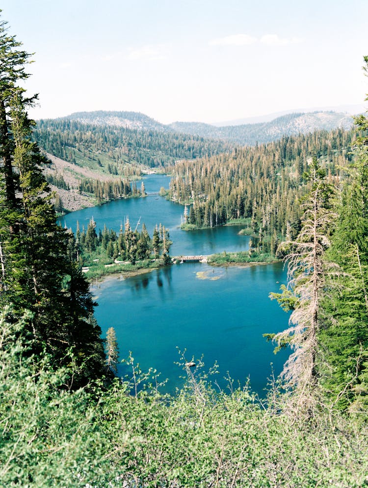 Twin Lakes On Slope Of Mammoth Mountain