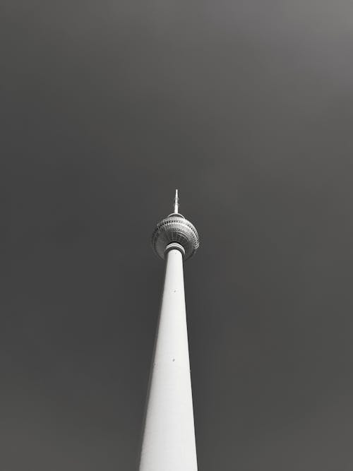Television Tower on Sky Background