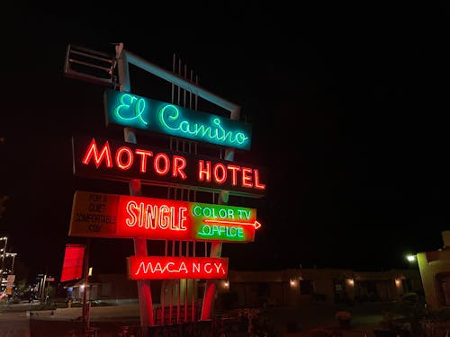 Colorful Neon Signs at Night 