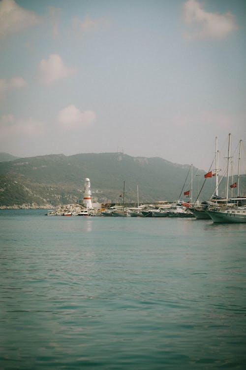 Gratis stockfoto met grote boten, jachthaven, kalm water