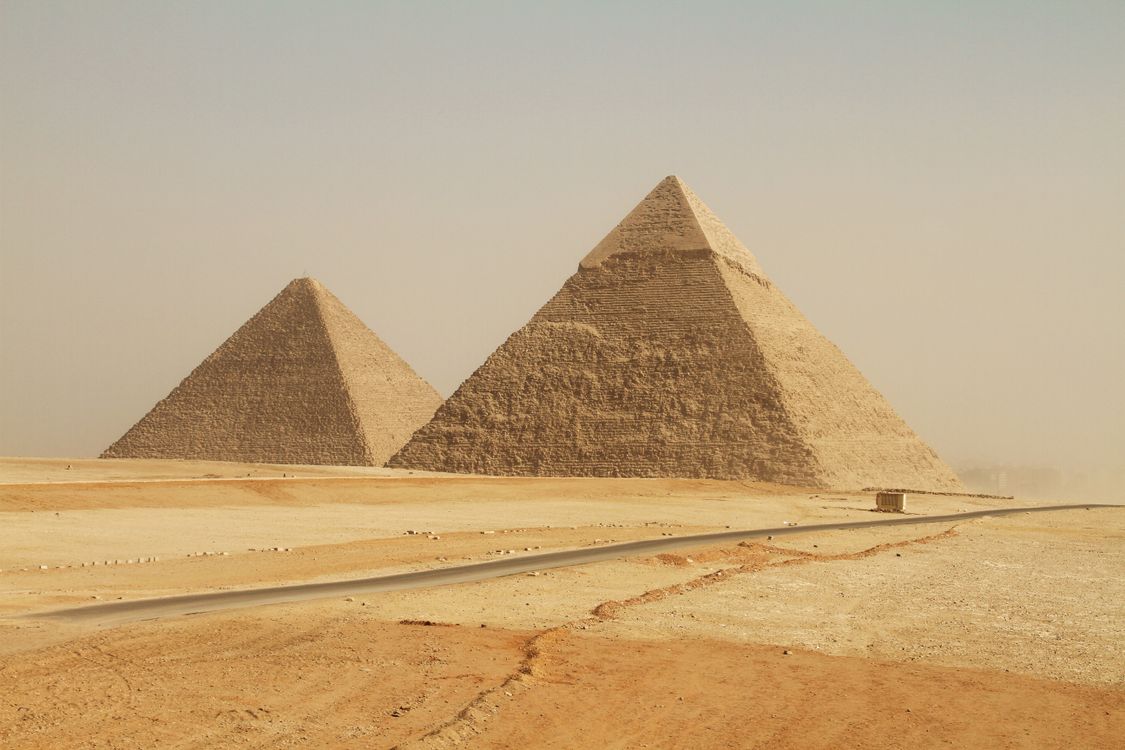 Pyramid At A Desert Free Stock Photo Pyramid At A Desert Free Stock Photo