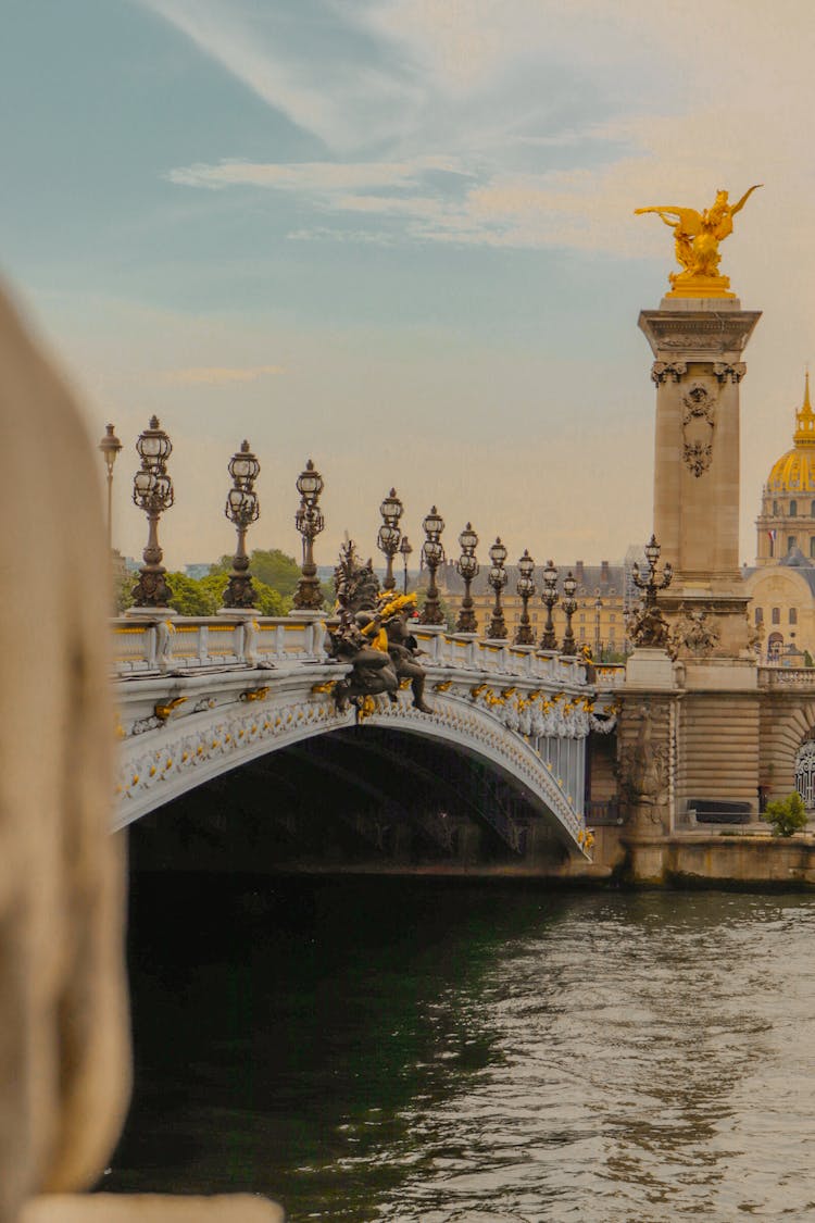 People Walking On Bridge