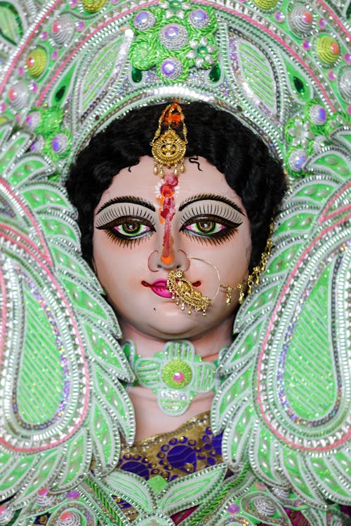 Durga Puja Hindu Goddess Image Close-Up Photo