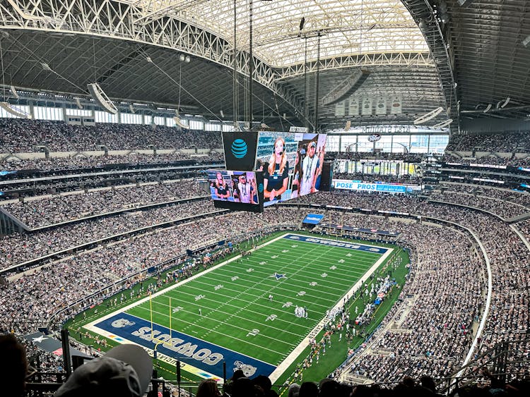 People Watching Football Game