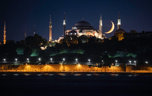 Foto profissional grátis de a grande mesquita, grande mesquita hagia sophia, hagia sophia