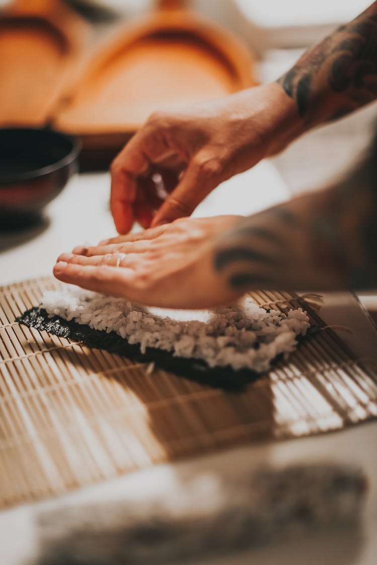 Man Making Sushi