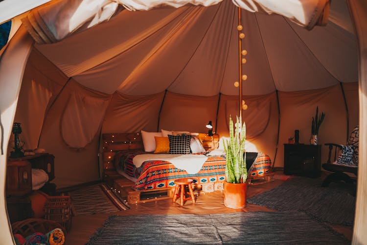 Luxury Bedroom In A Tent